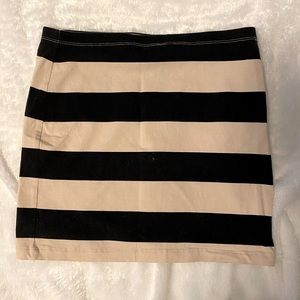 H&M Striped Mini Skirt